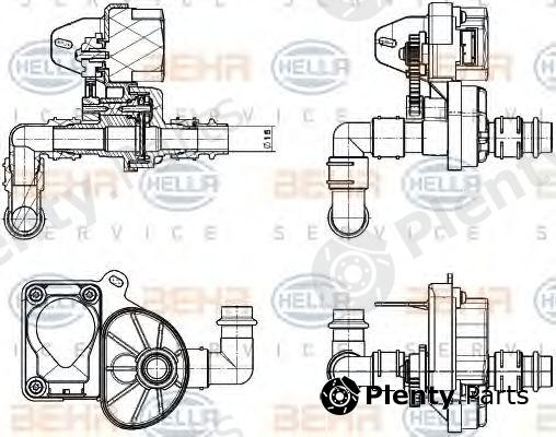  BEHR part 9XL351341-051 (9XL351341051) Control Valve, coolant