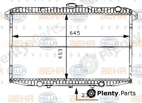  BEHR part 8MK376706-481 (8MK376706481) Radiator, engine cooling