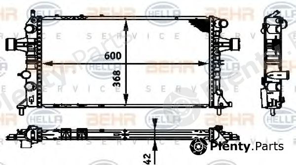  BEHR part 8MK376713-021 (8MK376713021) Radiator, engine cooling