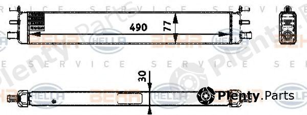  BEHR part 8MK376722-321 (8MK376722321) Radiator, engine cooling