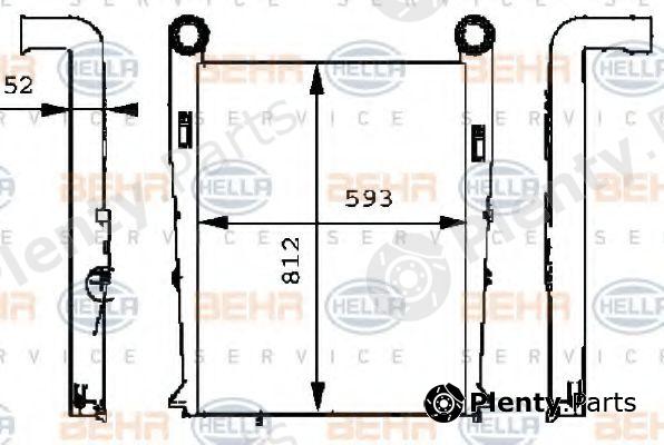  BEHR part 8ML376724-071 (8ML376724071) Intercooler, charger