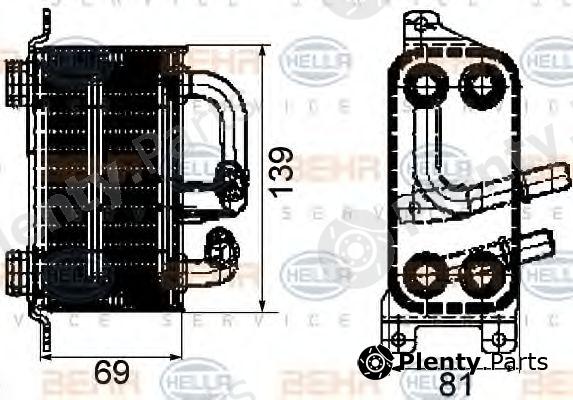  BEHR part 8MO376745-751 (8MO376745751) Oil Cooler, engine oil