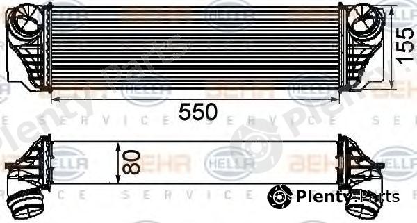  BEHR part 8ML376746-411 (8ML376746411) Intercooler, charger