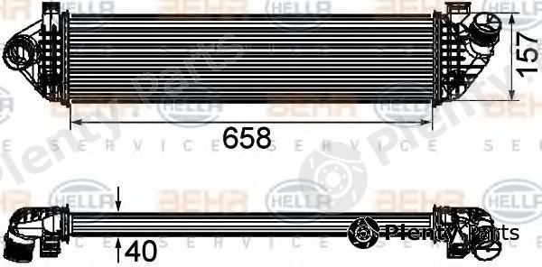  BEHR part 8ML376746-581 (8ML376746581) Intercooler, charger