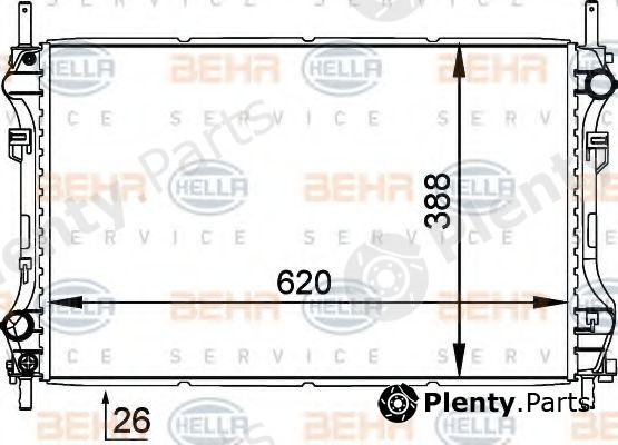  BEHR part 8MK376755-281 (8MK376755281) Radiator, engine cooling