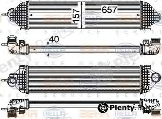  BEHR part 8ML376755-621 (8ML376755621) Intercooler, charger