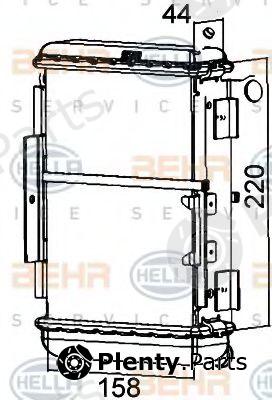  BEHR part 8MK376765-251 (8MK376765251) Radiator, engine cooling