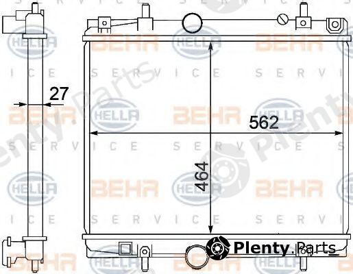  BEHR part 8MK376767-141 (8MK376767141) Radiator, engine cooling