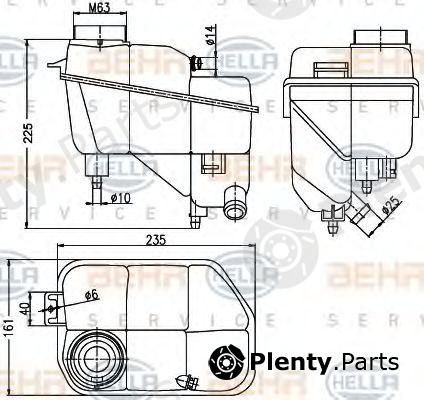  BEHR part 8MA376789-701 (8MA376789701) Expansion Tank, coolant