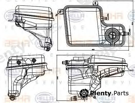  BEHR part 8MA376789-711 (8MA376789711) Expansion Tank, coolant