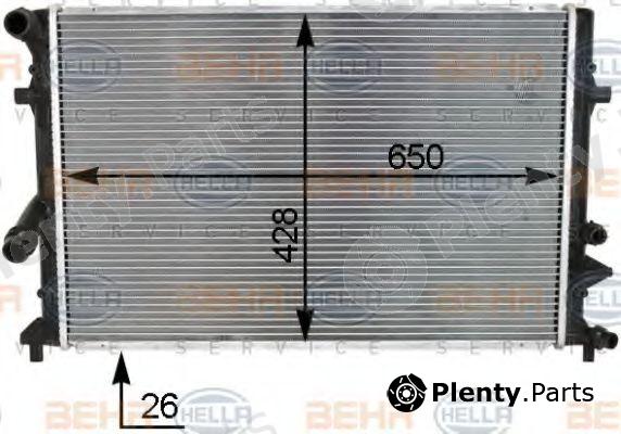  BEHR part 8MK376790-551 (8MK376790551) Radiator, engine cooling