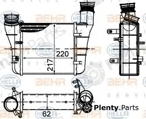  BEHR part 8ML376899-121 (8ML376899121) Intercooler, charger