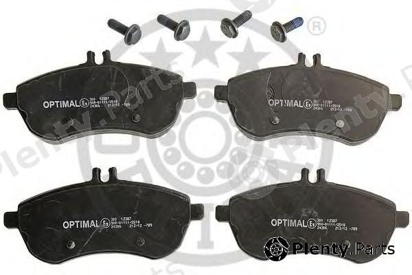  OPTIMAL part 12387 Brake Pad Set, disc brake