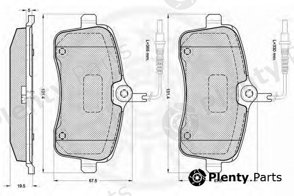  OPTIMAL part 12274 Brake Pad Set, disc brake