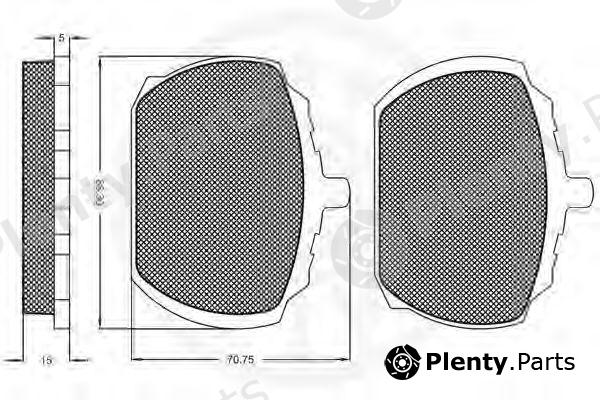  OPTIMAL part 9108 Brake Pad Set, disc brake
