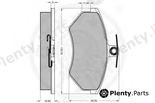  OPTIMAL part 9772 Brake Pad Set, disc brake
