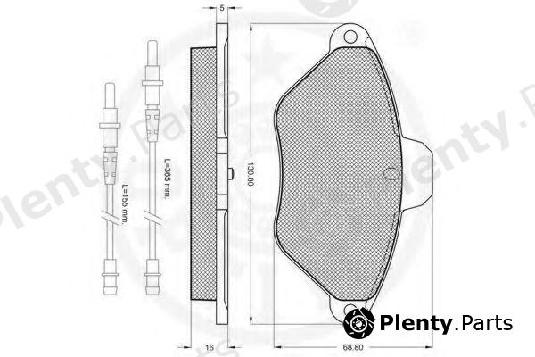  OPTIMAL part 9857 Brake Pad Set, disc brake