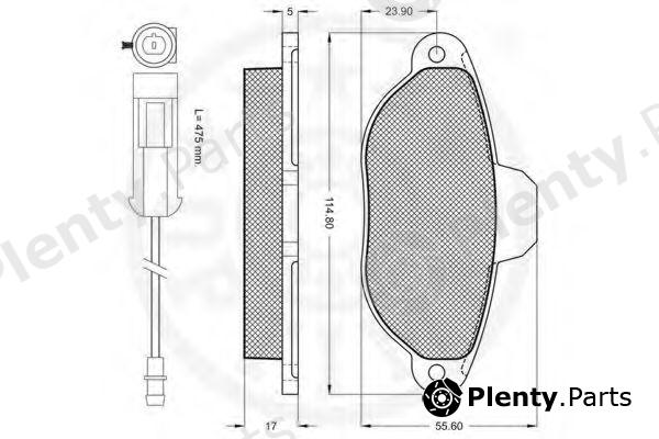  OPTIMAL part 9898 Brake Pad Set, disc brake