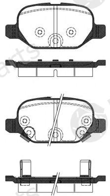  REMSA part 25412 Brake Pad Set, disc brake