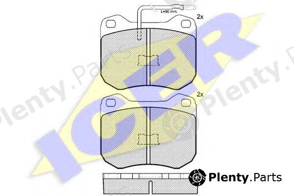  ICER part 180198 Brake Pad Set, disc brake
