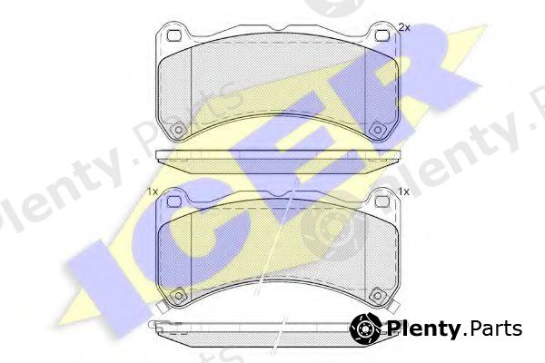  ICER part 182014 Brake Pad Set, disc brake