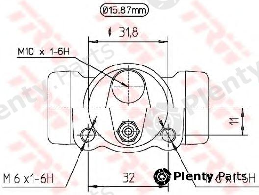  TRW part BWB130 Wheel Brake Cylinder