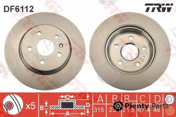  TRW part DF6112 Brake Disc