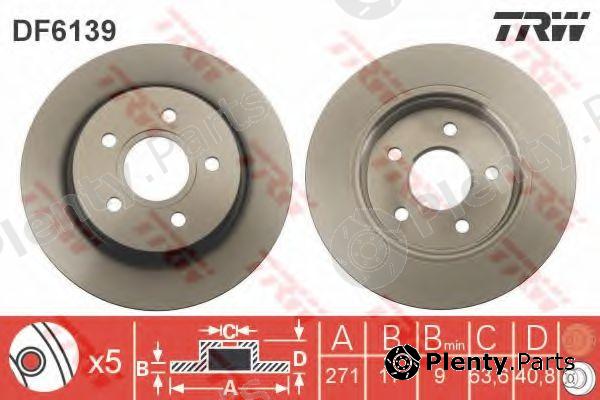  TRW part DF6139 Brake Disc