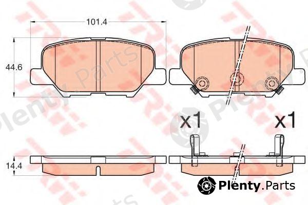  TRW part GDB3583 Brake Pad Set, disc brake