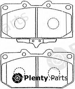  AISIN part B1N002 Brake Pad Set, disc brake