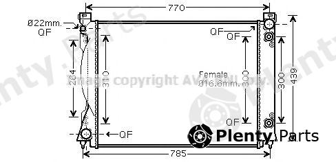  AVA QUALITY COOLING part AI2236 Radiator, engine cooling