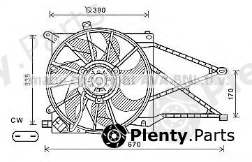  AVA QUALITY COOLING part OL7603 Fan, radiator