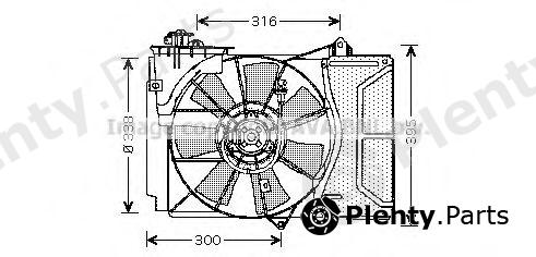  AVA QUALITY COOLING part TO7503 Fan, radiator