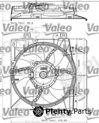  VALEO part 696393 Fan, radiator