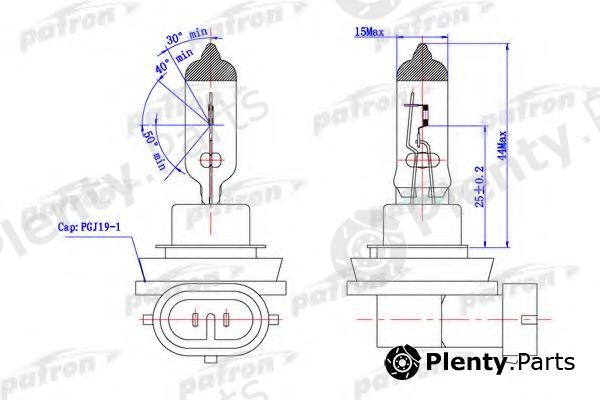 PATRON part PLH8-12/35 (PLH81235) Bulb, park-/position light