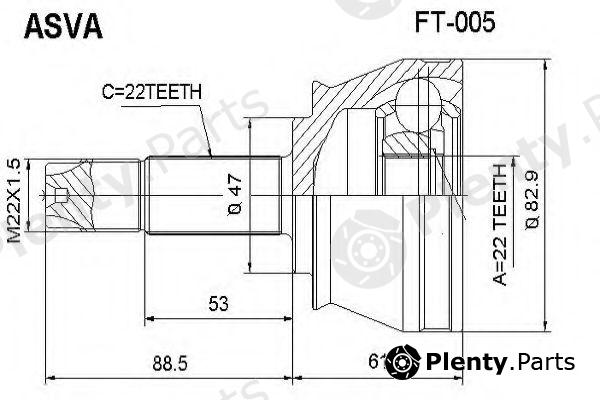  ASVA part FT005 Replacement part