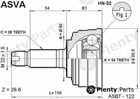  ASVA part HN32 Replacement part