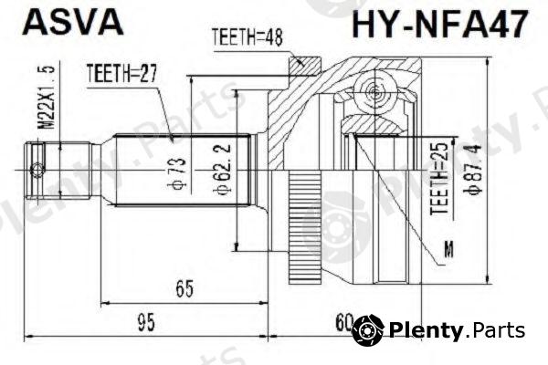  ASVA part HY-NFA47 (HYNFA47) Replacement part