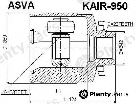  ASVA part KAIR950 Replacement part