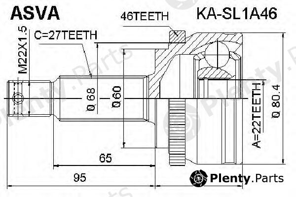  ASVA part KA-SL1A46 (KASL1A46) Replacement part
