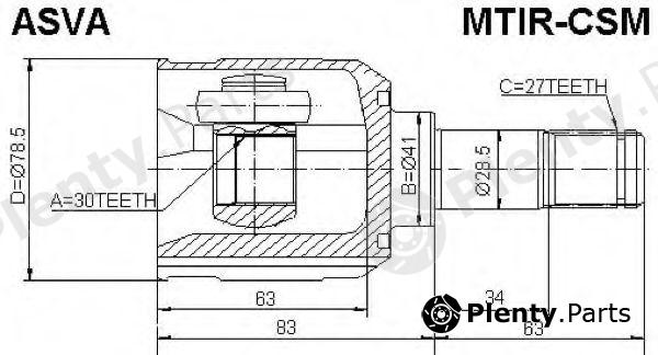  ASVA part MTIRCSM Joint Kit, drive shaft
