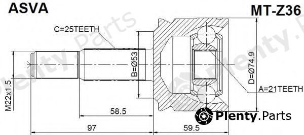  ASVA part MTZ36 Joint Kit, drive shaft