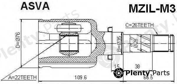  ASVA part MZILM3 Replacement part