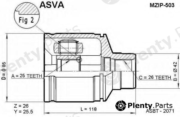  ASVA part MZIP503 Replacement part