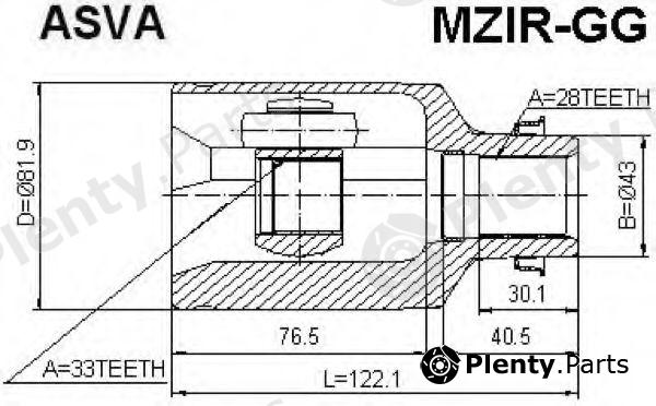  ASVA part MZIRGG Replacement part