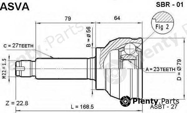  ASVA part SBR01 Replacement part
