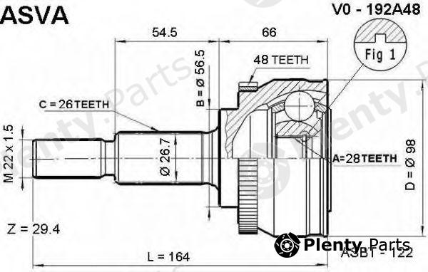  ASVA part VO192A48 Replacement part