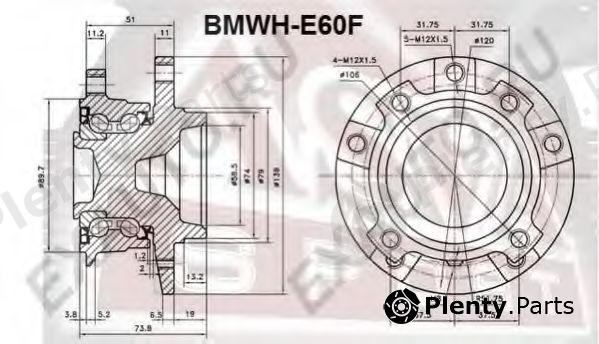  ASVA part BMWHE60F Wheel Bearing Kit