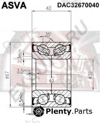  ASVA part DAC32670040 Wheel Bearing Kit