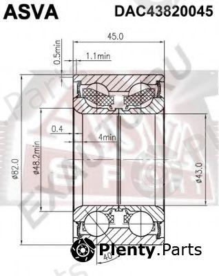  ASVA part DAC43820045 Replacement part